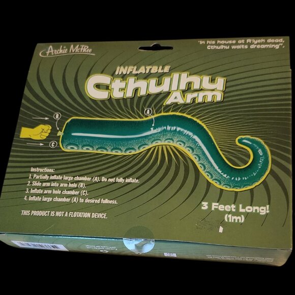 Inflatable Cthulhu arm, a novelty item or costum accessory - Picture 2 of 2